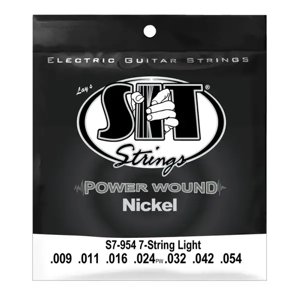 Струны для 7-струнной электрогитары SIT Strings S7954 Power Wound 9-54