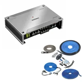 Kenwood eXcelon XM302-4 300W RMS 4-Channel Marine Amplifier w/ Amp Kit