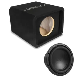 NVX NE81P Single 8" Slot Ported 3/4" MDF Sub Enclosure w/ 8" VS-Series Subwoofer