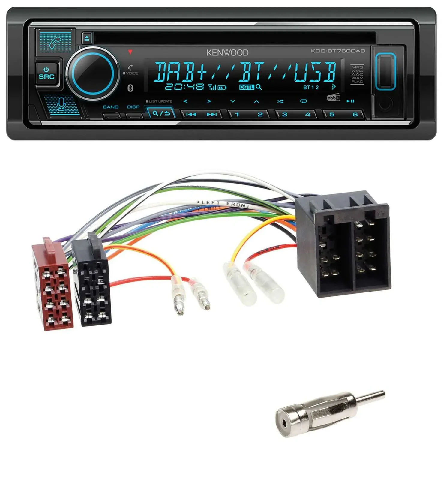 Kenwood MP3 Bluetooth DAB USB CD Autoradio für Porsche Boxster (1996-2004)