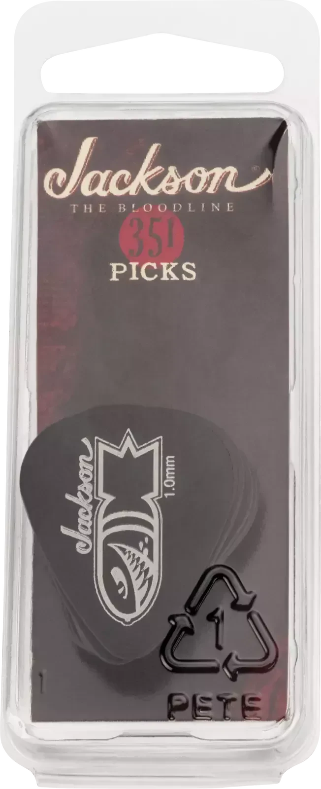 Медиаторы Jackson 351 Black Bomb Heavy 1.0 (12 штук)