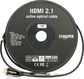 Компонентный кабель Klotz FOAUH020 Black 20 м