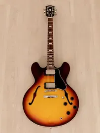Электрогитара полуакустическая Gibson Memphis ES-335 Block HH Sunburst w/case USA 2015