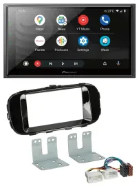 Pioneer USB 2DIN DAB MP3 Bluetooth Autoradio für Kia Soul PS ab 14 piano-schwarz