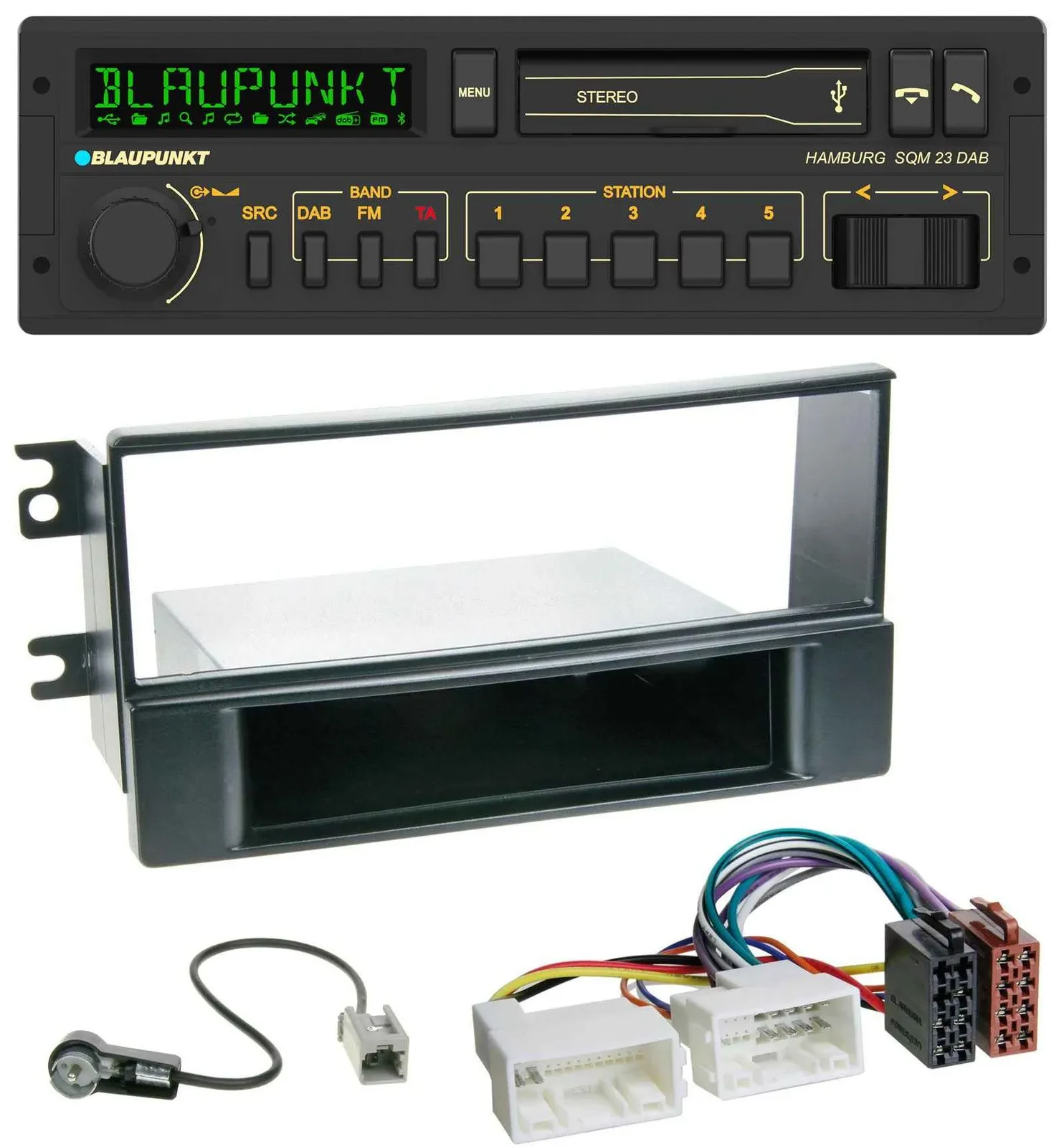 Blaupunkt USB DAB Bluetooth MP3 Autoradio für Kia Sportage II 08-10 neue Verkabe