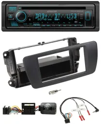 Автомагнитола для Seat Ibiza Kenwood Bluetooth, DAB, CD, USB, черный