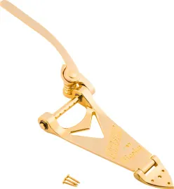 Gretsch Bigsby B6 Tailpiece, String-Thru Guitar Tremolo, Gold, 770-8012-100