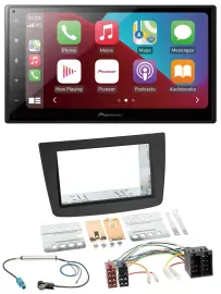 Автомагнитола Pioneer 2DIN Bluetooth USB MP3 DAB для Alfa Romeo MiTo (2008–2014) ISO
