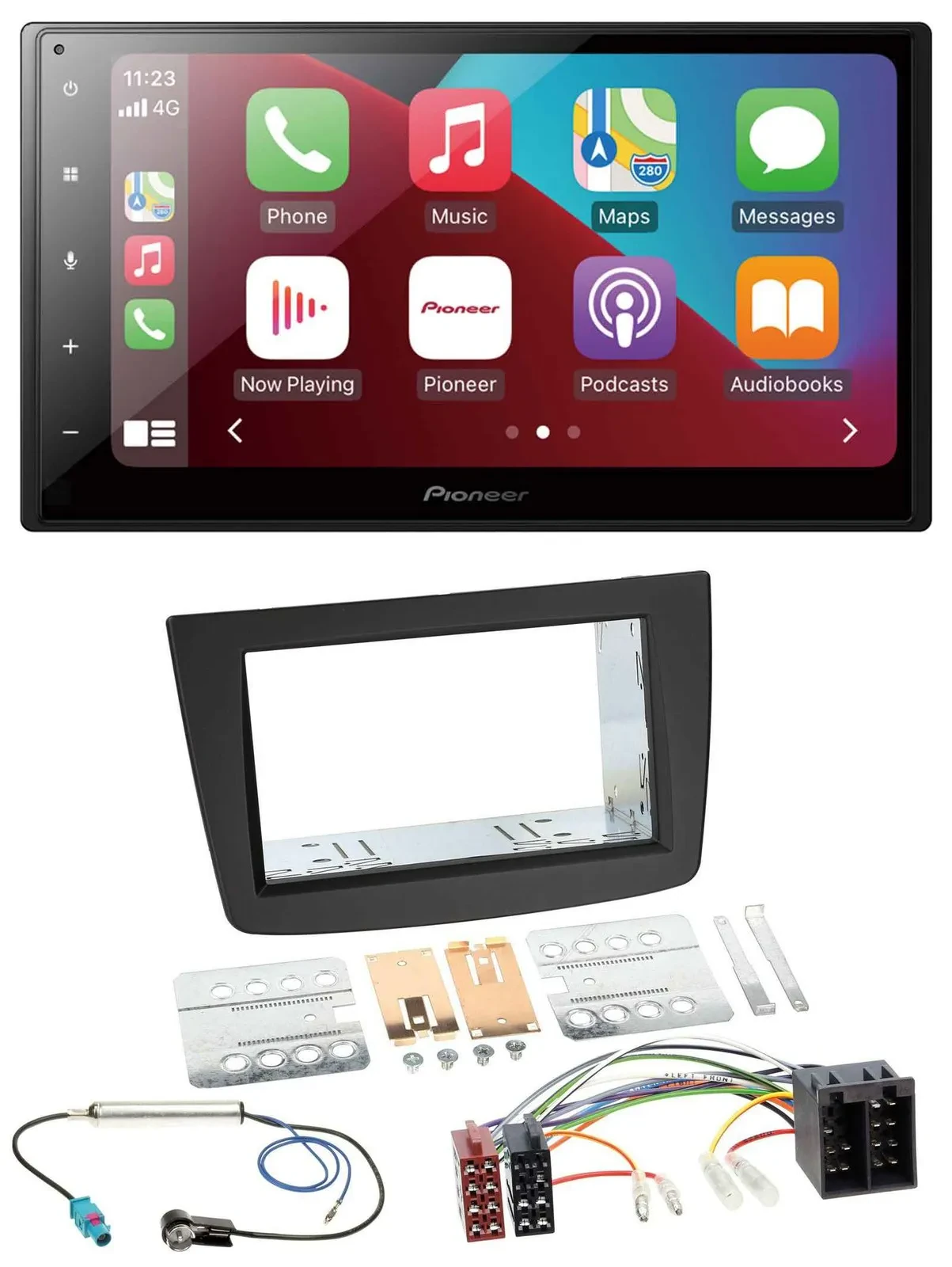 Автомагнитола Pioneer 2DIN Bluetooth USB MP3 DAB для Alfa Romeo MiTo (2008–2014) ISO