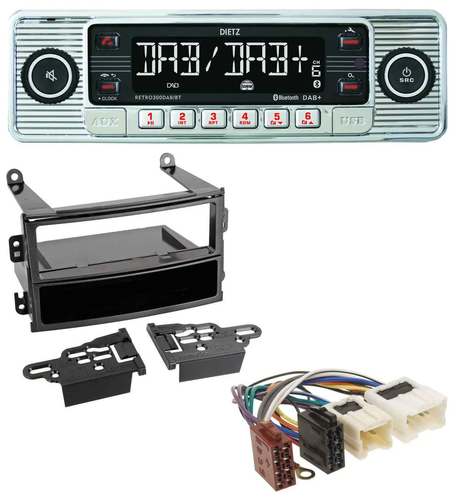 Dietz Bluetooth MP3 DAB USB Autoradio für Nissan 350Z Roadster 2003-2005