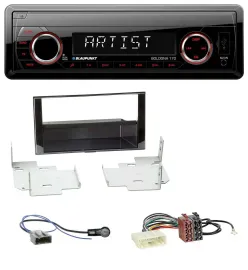 Blaupunkt SD USB 1DIN MP3 AUX Autoradio für Nissan Micra (2013-2017) piano