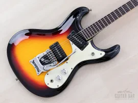 1965 Mosrite Ventures Model Vintage Guitar w/ Vibramute & Flight Case, "Terry"