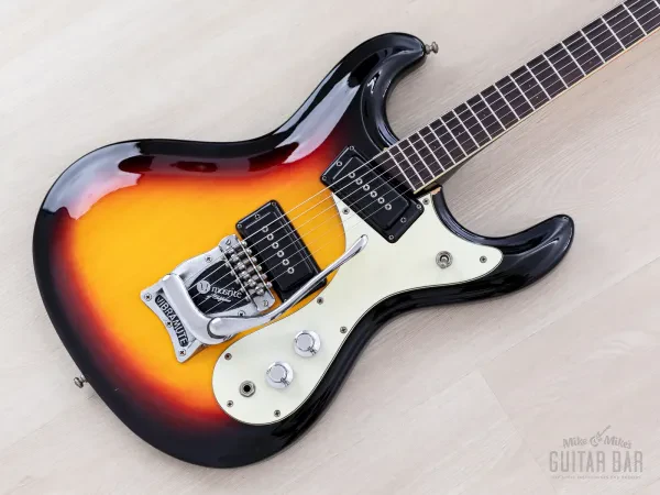 1965 Mosrite Ventures Model Vintage Guitar w/ Vibramute & Flight Case, "Terry"