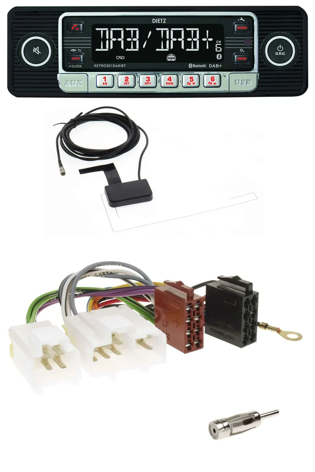 Dietz DAB Bluetooth USB MP3 Autoradio für Nissan Almera N15 (1995-2000)