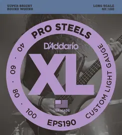 Струны для бас-гитары D'Addario Prosteels EPS190 40-100