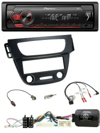 Автомагнитола Pioneer 1 DIN, DAB, USB, MP3 для Renault Megane/Fluence (2012–2014)