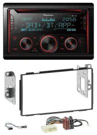 Автомагнитола Pioneer 2DIN DAB MP3 Bluetooth USB CD для Nissan Qashqai 2007–2013