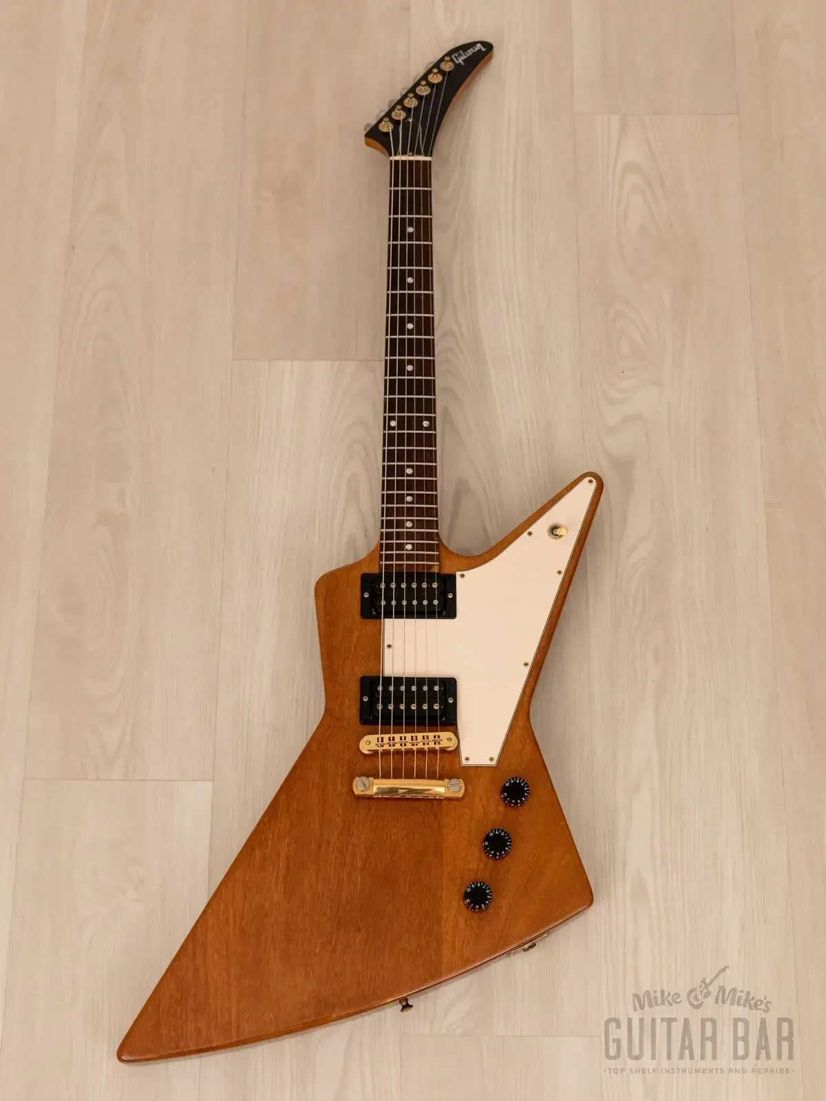 Электрогитара Gibson Explorer 1976 Vintage Reissue HH Natural w/case USA 2001