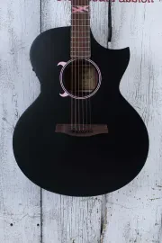 Schecter Machine Gun Kelly Acoustic Electric Guitar Satin Black Finish