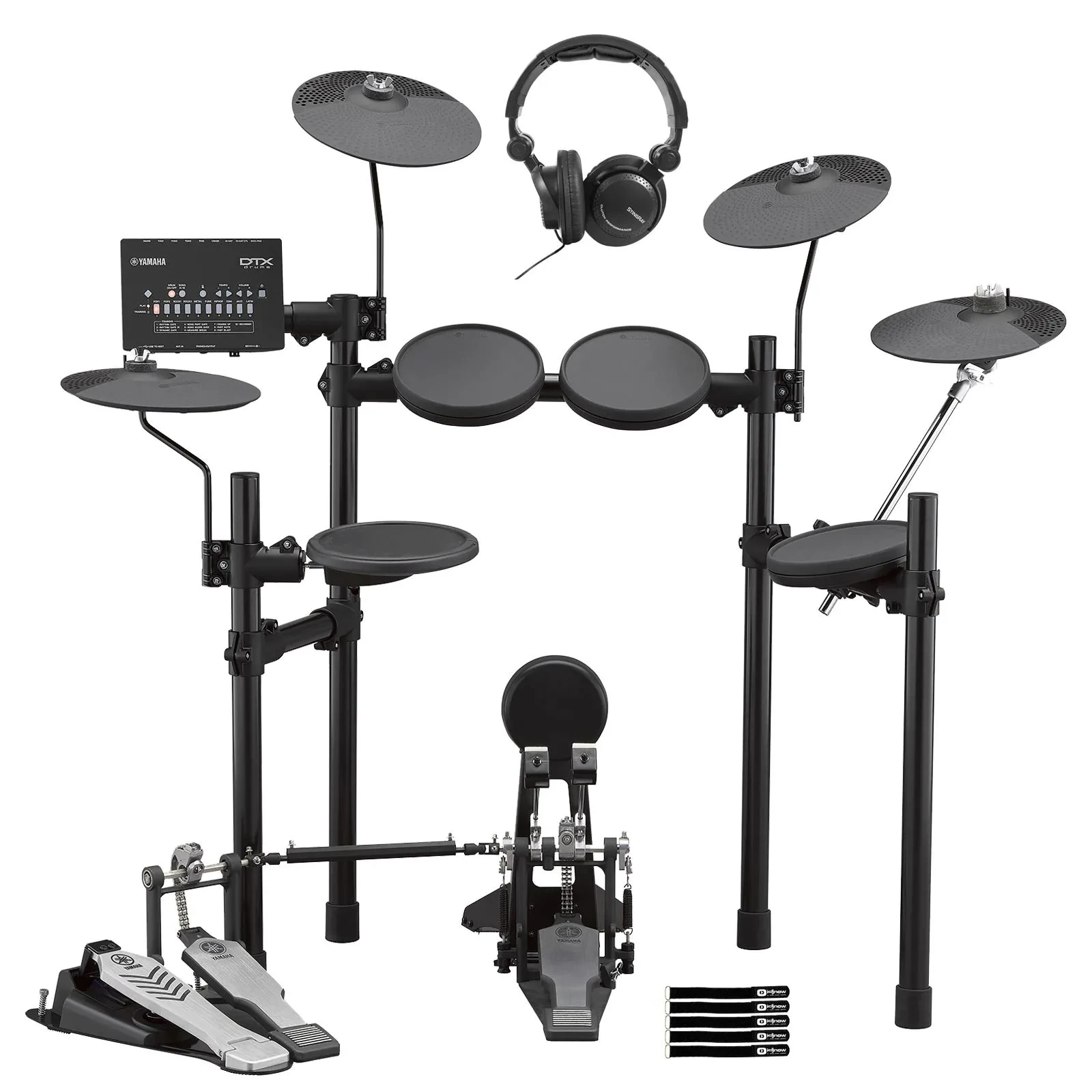 Yamaha Pro Audio DTX452K Electronic Drum Kit with Headphones Package