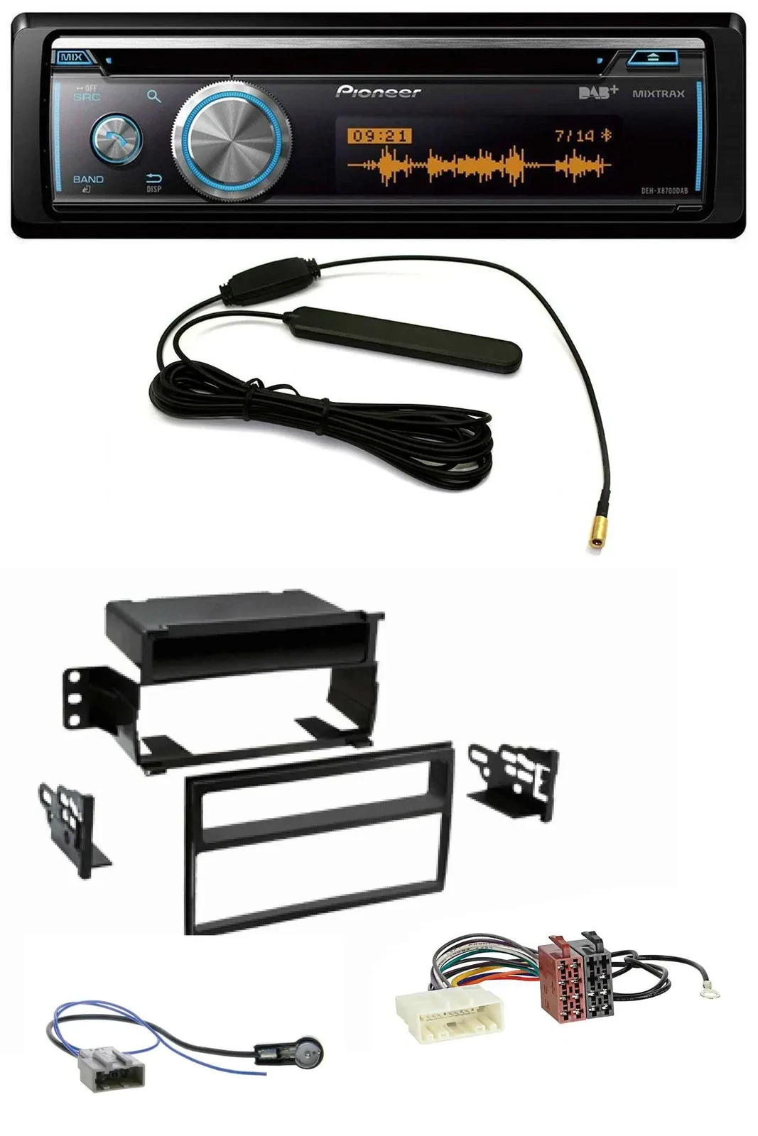 Pioneer CD USB Bluetooth DAB MP3 Autoradio für Nissan Tiida Versa C11 2007-2011