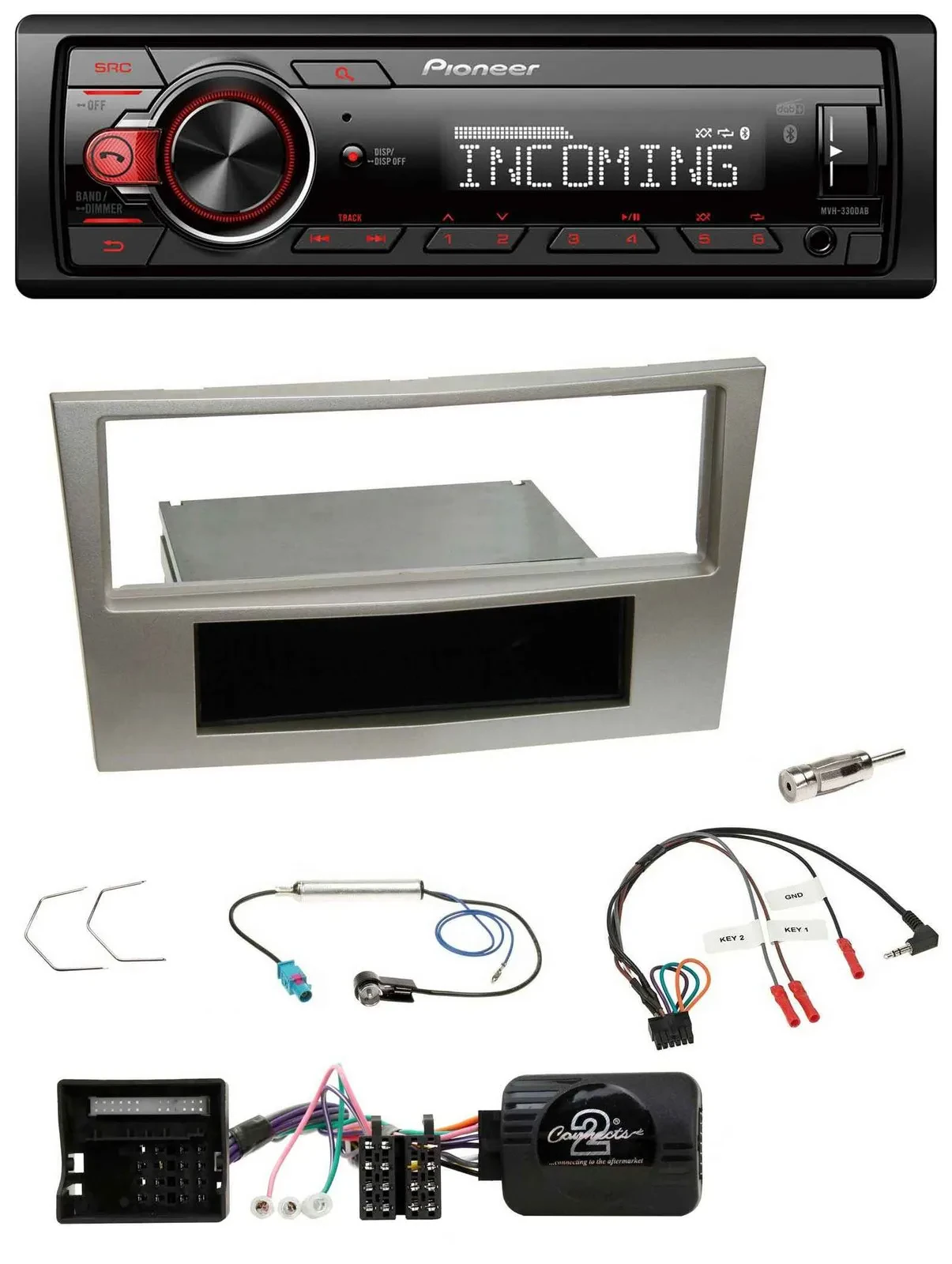 Pioneer Bluetooth USB DAB Lenkrad Autoradio für Opel Zafira B Astra H Corsa D sa