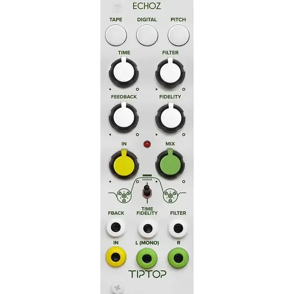 Модуль студийного синтезатора Tiptop Audio ECHOZ Time Delay Effect Collection - White