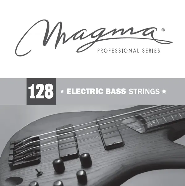 Струна одиночная для бас-гитары Magma Strings BS128N Nickel Plated Steel 128