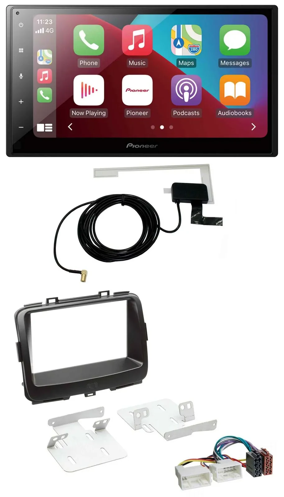 Автомагнитола Pioneer 2-DIN, Bluetooth, DAB, USB, MP3 для Kia Carens (RP, с 2013)