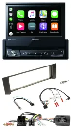Pioneer DVD Bluetooth DAB USB Lenkrad Autoradio für Audi A4 00-09 ISO Fakra teil