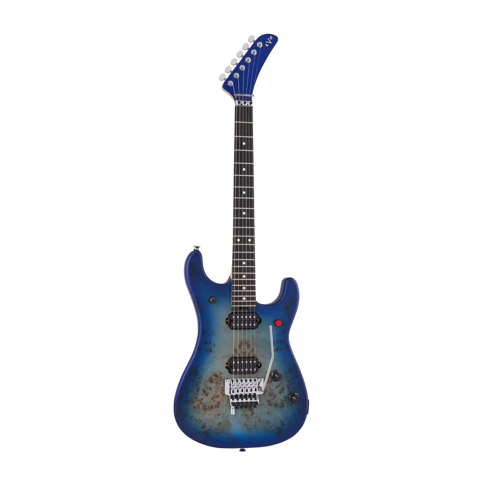 EVH 5150 Series Deluxe Poplar Burl 6 String Electric Guitar (Aqua Burst)