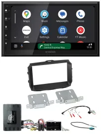 Kenwood DAB Bluetooth USB Lenkrad 2DIN Autoradio für Alfa Giulietta Infoadapter