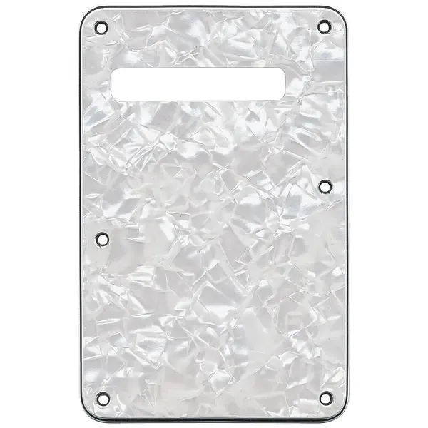 Задняя крышка для гитарной деки Fender Stratocaster Back Plate Tremolo Cavity Cover Pearl White