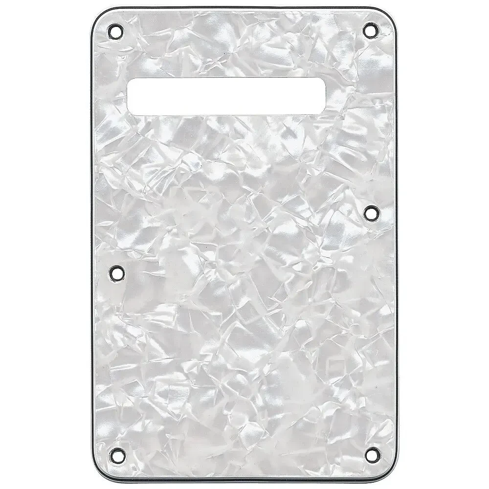 Задняя крышка для гитарной деки Fender Stratocaster Back Plate Tremolo Cavity Cover Pearl White