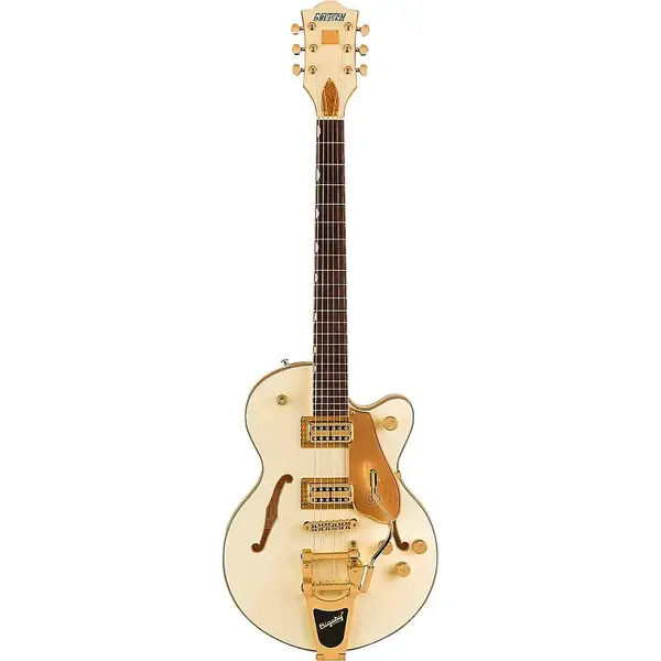 Электрогитара полуакустическая Gretsch Electromatic Chris Rocha Broadkaster Jr. Center Block Guitar Vintage Wht