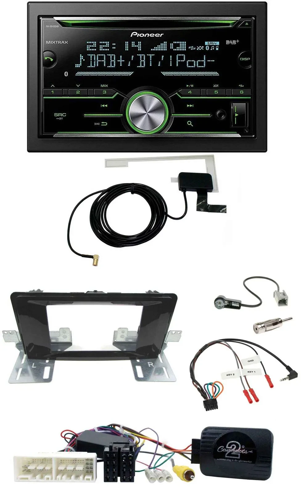 Pioneer CD USB Lenkrad Bluetooth 2DIN DAB Autoradio für Hyundai H 350 ab 2016