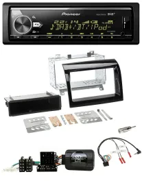 Pioneer Bluetooth USB DAB Lenkrad Autoradio für Fiat Ducato 12-15 piano schwarz