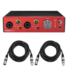 Focusrite Clarett+ 2Pre 8-Channel 10-In/4-Out Audio Interface with Software Suit