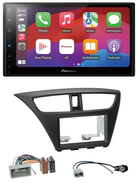 Pioneer DAB USB MP3 Bluetooth 2DIN Autoradio für Honda Civic Hatchback ab 12