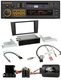 Pioneer DAB Lenkrad USB Bluetooth Autoradio für Audi A4 B5 1999-2001