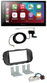 Pioneer USB Bluetooth DAB MP3 2DIN Autoradio für Kia Soul ab 14 PS schwarz