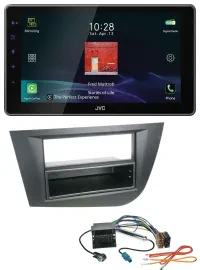 Автомагнитола для Seat Leon (с 2005) JVC DAB, MP3, Bluetooth, USB, черная