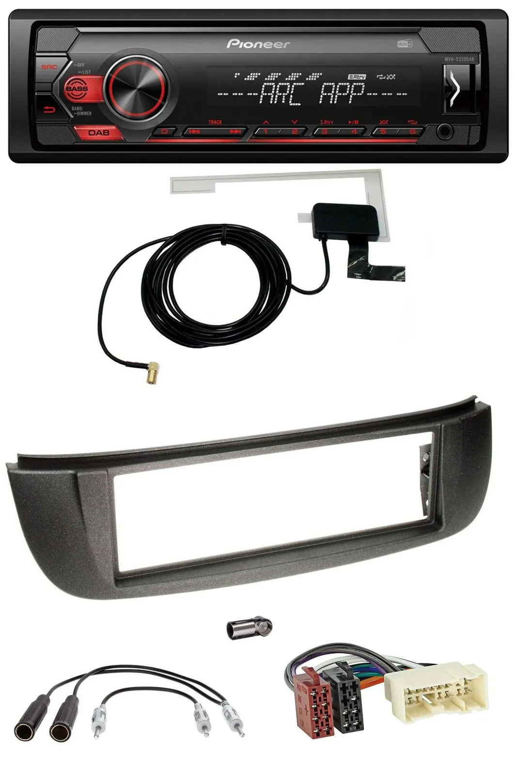 Pioneer 1DIN USB DAB MP3 AUX Autoradio für Nissan Almera Tino (2001-2004)