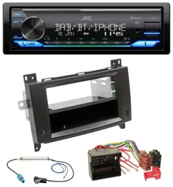 JVC Bluetooth DAB USB MP3 Autoradio für Mercedes Viano Vito 06-14 schwarz