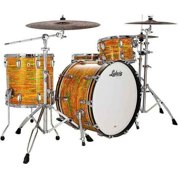 Ударная установка акустическая Ludwig Classic Maple 3-Piece Pro Beat Shell Pack w/24 in. Bass Drum Citrus Mod