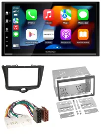Kenwood DAB USB Bluetooth 2DIN MP3 Autoradio für Toyota Yaris (2003-2005)