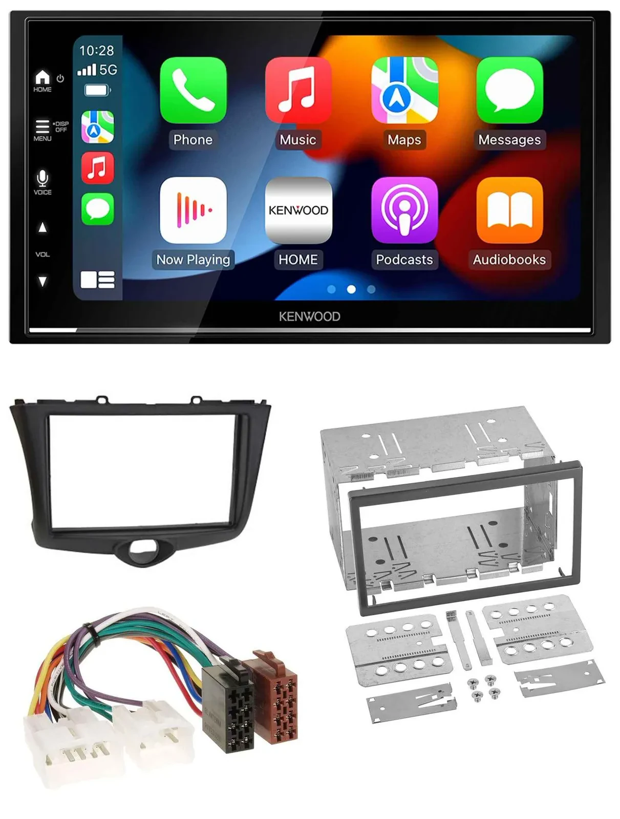 Kenwood DAB USB Bluetooth 2DIN MP3 Autoradio für Toyota Yaris (2003-2005)