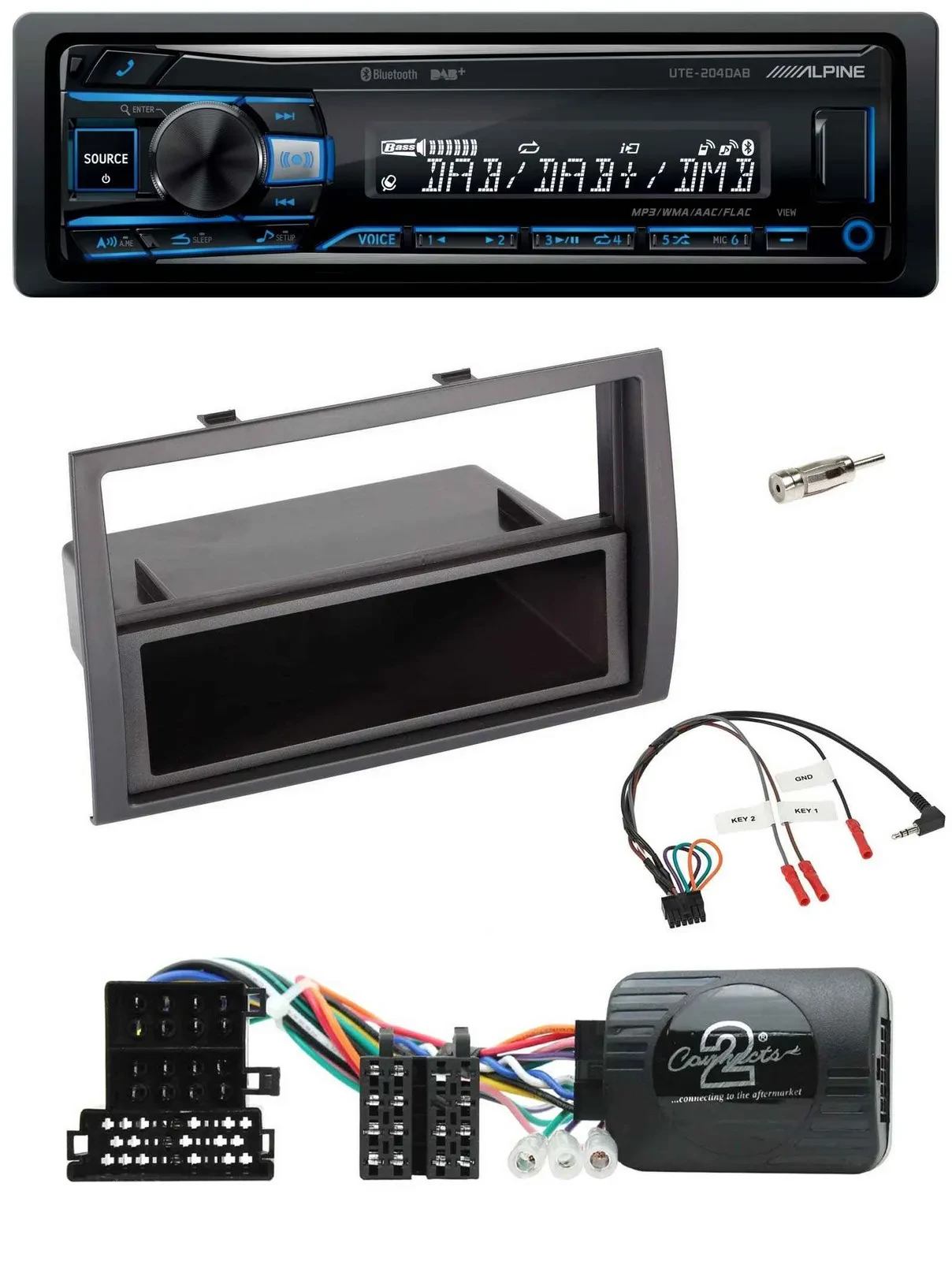 Alpine USB Bluetooth DAB Lenkrad Autoradio für Citroen Jumper 2008-2011