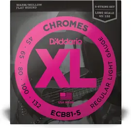 Струны для 5-струнной бас-гитары D'Addario XL ECB81-5 45-132