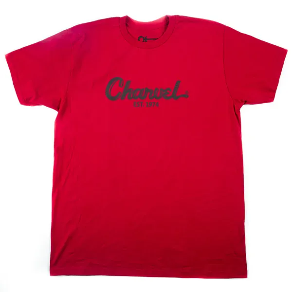 Charvel Guitars Toothpaste Logo Tee T-Shirt in Red -  Small - #0998727504